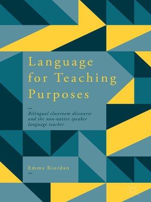 cover image of Language for Teaching Purposes